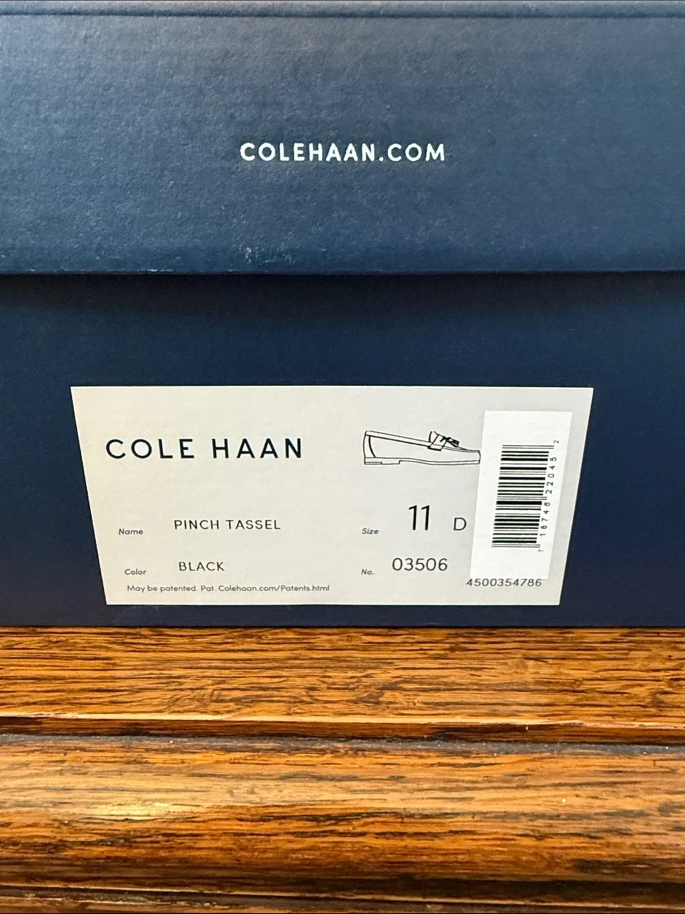 Cole Haan Black Leather Tassel Loafers